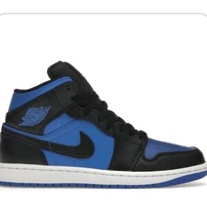 Jordan Black and Blue Women's Sneakers